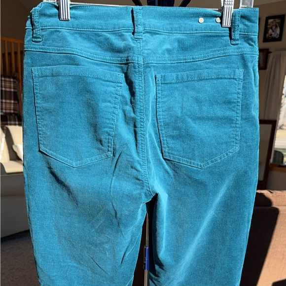 CAbi Moroccan Blue High Rise Skinny Corduroy Pants Style 4137 Size 8 - Picture 2 of 6